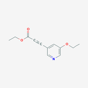 (5-Ethoxy-pyridin-3-yl)-propynoic acid ethyl ester