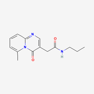 4H-Pyrido(1,2-a)pyrimidine-3-acetamide, 6-methyl-4-oxo-N-propyl-