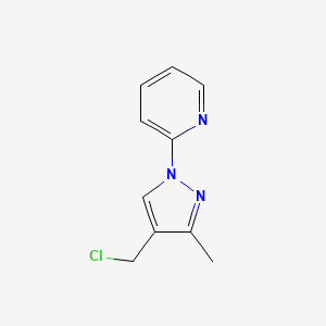 2-[4-(Chloromethyl)-3-methyl-1H-pyrazol-1-YL]pyridine