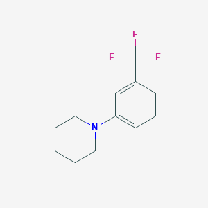 molecular formula C12H14F3N B8604626 1-[3-(Trifluoromethyl)phenyl]piperidine 