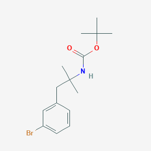 molecular formula C15H22BrNO2 B8604644 tert-butyl N-[1-(3-bromophenyl)-2-methylpropan-2-yl]carbamate 