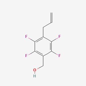 molecular formula C10H8F4O B8604671 [2,3,5,6-Tetrafluoro-4-(prop-2-en-1-yl)phenyl]methanol CAS No. 79538-07-1