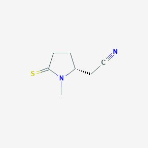 (R)-2-(1-Methyl-5-thioxopyrrolidin-2-yl)acetonitrile