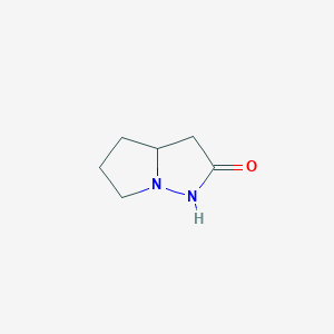 molecular formula C6H10N2O B8604696 tetrahydro-1H-Pyrrolo[1,2-b]pyrazol-2(3H)-one 