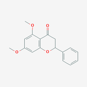 molecular formula C17H16O4 B086047 5,7-Dimethoxyflavanone CAS No. 1036-72-2