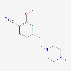 2-Methoxy-4-[2-(piperazin-1-yl)ethyl]benzonitrile
