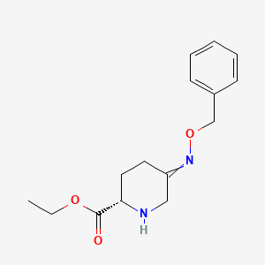 molecular formula C15H20N2O3 B8604705 (2S)-5-[(Phenylmethoxy)imino]-2-piperidinecarboxylic Acid Ethyl Ester 