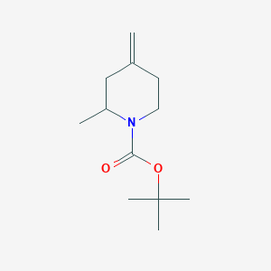 molecular formula C12H21NO2 B8604711 tert-butyl 2-methyl-4-methylidenepiperidine-1-carboxylate 