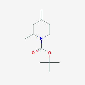 molecular formula C12H21NO2 B8604711 1-(tert-Butoxycarbonyl)-2-methyl-4-methylenepiperidine 