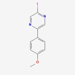 2-Iodo-5-(4-methoxyphenyl)pyrazine