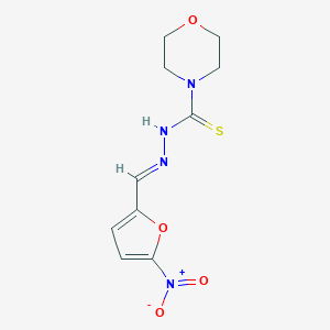 molecular formula C10H12N4O4S B086048 4-Morpholinecarbothioic acid, (5-nitrofurfurylidene)hydrazide CAS No. 14052-71-2