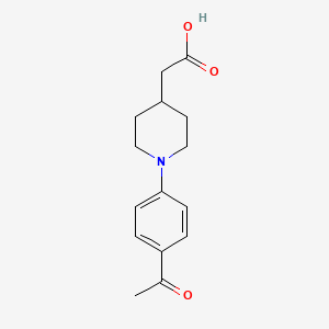 [1-(4-Acetyl-phenyl)-piperidin-4-YL]-acetic acid