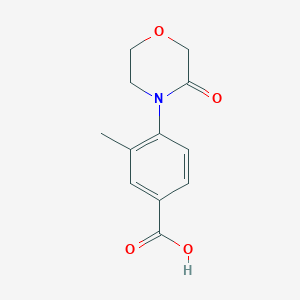 3-Methyl-4-(3-oxomorpholin-4-yl)benzoic acid