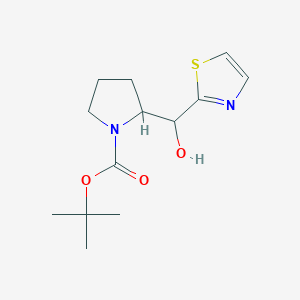 Tert-butyl 2-[hydroxy(1,3-thiazol-2-yl)methyl]pyrrolidine-1-carboxylate