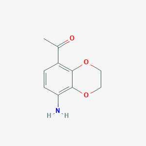B8604845 1-(8-Amino-2,3-dihydro-1,4-benzodioxin-5-yl)ethan-1-one CAS No. 63546-09-8