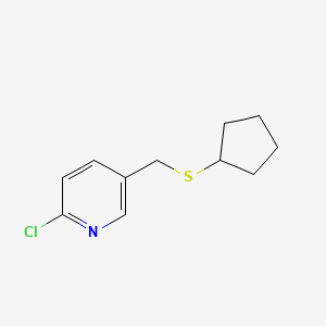 2-Chloro-5-cyclopentylthiomethyl-pyridine