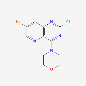 4-(7-Bromo-2-chloropyrido[3,2-d]pyrimidin-4-yl)morpholine
