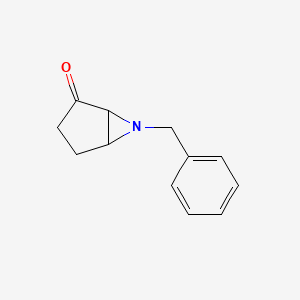 molecular formula C12H13NO B8604918 6-Benzyl-6-azabicyclo[3.1.0]hexan-2-one CAS No. 475156-74-2