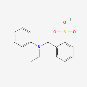 2-{[Ethyl(phenyl)amino]methyl}benzene-1-sulfonic acid