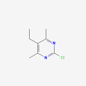 molecular formula C8H11ClN2 B8604938 2-Chloro-5-ethyl-4,6-dimethylpyrimidine 
