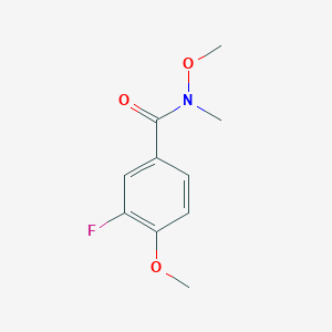 3-fluoro-N,4-dimethoxy-N-methylbenzamide