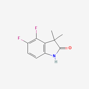 molecular formula C10H9F2NO B8604990 4,5-Difluoro-3,3-dimethylindolin-2-one 
