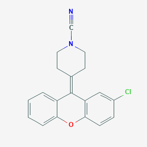 4-(2-Chloro-9H-xanthen-9-ylidene)piperidine-1-carbonitrile