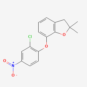 7-(2-Chloro-4-nitrophenoxy)-2,2-dimethyl-2,3-dihydro-1-benzofuran