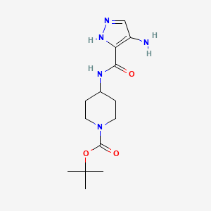 tert-Butyl 4-(4-amino-1H-pyrazole-3-carboxamido)piperidine-1-carboxylate
