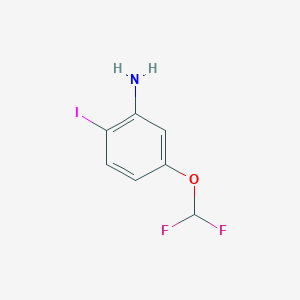 Benzenamine, 5-(difluoromethoxy)-2-iodo-