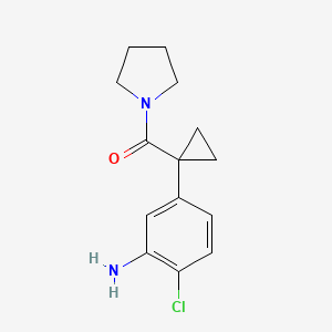 5-[1-(Pyrrolidin-1-yl-carbonyl)-cyclopropyl]-2-chloro-aniline