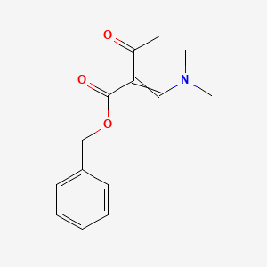 molecular formula C14H17NO3 B8605112 Benzyl 2-[(dimethylamino)methylene]-3-oxobutanoate CAS No. 93552-75-1