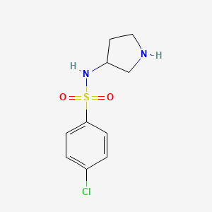 molecular formula C10H13ClN2O2S B8605143 4-(4-Chlorophenylsulfonylamino)pyrrolidine 