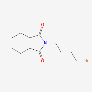 molecular formula C12H18BrNO2 B8605156 2-(4-Bromobutyl)-3a,4,5,6,7,7a-hexahydroisoindole-1,3-dione 
