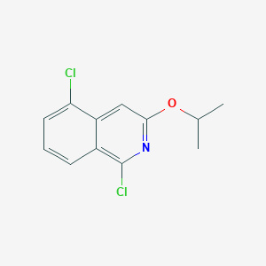 molecular formula C12H11Cl2NO B8605179 1,5-Dichloro-3-isopropoxyisoquinoline 