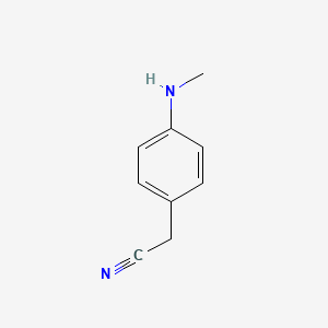 molecular formula C9H10N2 B8605192 [4-(Methylamino)phenyl]acetonitrile 