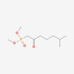 molecular formula C10H21O4P B8605214 Dimethyl (6-methyl-2-oxoheptyl)phosphonate CAS No. 59739-20-7