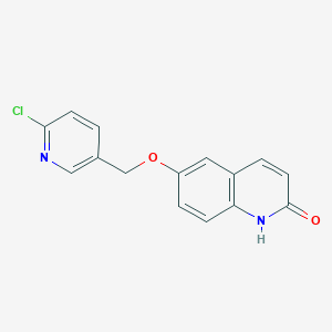 6-((6-chloropyridin-3-yl)methoxy)quinolin-2(1H)-one