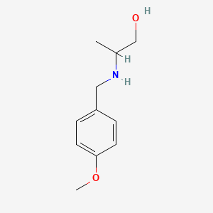 2-{[(4-Methoxyphenyl)methyl]amino}propan-1-ol