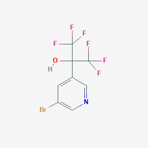 2-(5-Bromopyridin-3-yl)-1,1,1,3,3,3-hexafluoropropan-2-ol