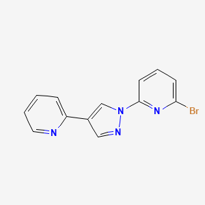 2-bromo-6-(4-pyridin-2-yl-1H-pyrazol-1-yl)pyridine