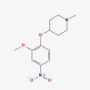 4-[4-Nitro-2-methoxyphenoxy]-1-methylpiperidine
