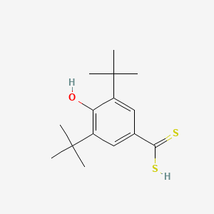 molecular formula C15H22OS2 B8605521 Benzenecarbodithioic acid, 3,5-bis(1,1-dimethylethyl)-4-hydroxy- CAS No. 52119-95-6