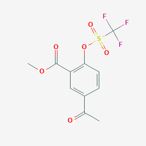 Methyl 5-acetyl-2-{[(trifluoromethyl)-sulfonyl]oxy}benzoate
