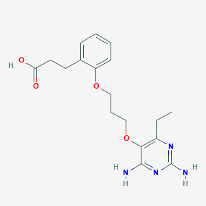 3-(2-{3-[(2,4-Diamino-6-Ethylpyrimidin-5-Yl)oxy]propoxy}phenyl)propanoic Acid