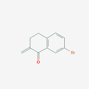molecular formula C11H9BrO B8605563 7-bromo-2-methylene-3,4-dihydronaphthalen-1(2H)-one 