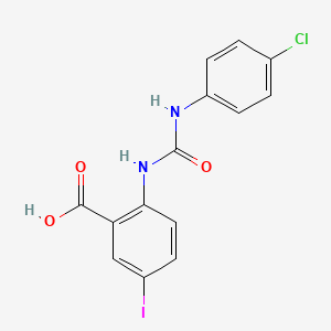 2-(4-Chlorophenylaminocarbonylamino)-5-iodobenzoic acid