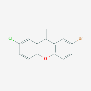 molecular formula C14H8BrClO B8605575 2-bromo-7-chloro-9-methylene-9H-xanthene 