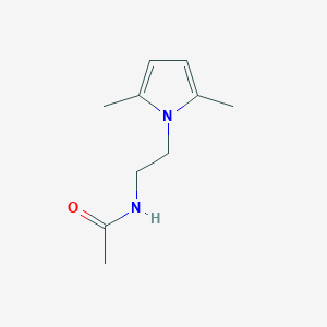 molecular formula C10H16N2O B8605632 1-(2-Acetylaminoethyl)-2,5-dimethylpyrrole 