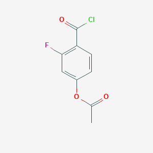 4-(Chlorocarbonyl)-3-fluorophenyl acetate